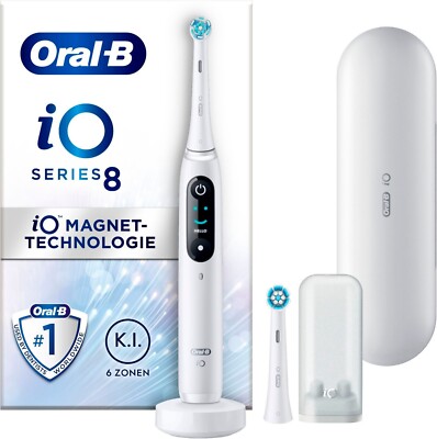 91562741-C Oral-B Elektrische Zahnbürste iO Series 8 in white alabaster *NEU*