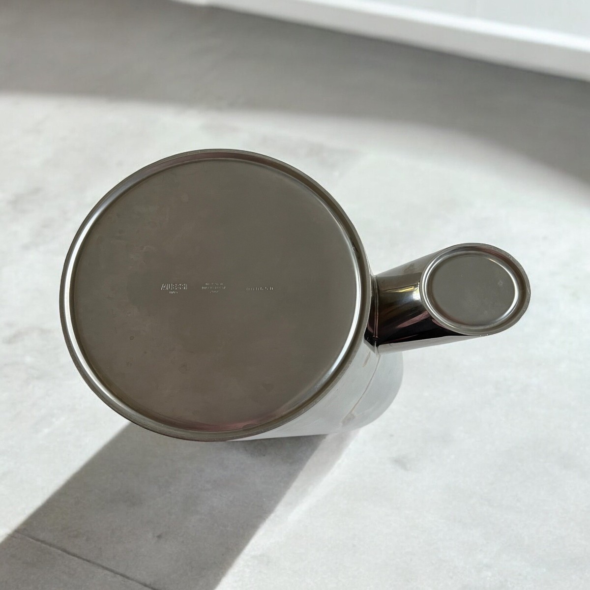 Mario Botta for Alessi (Italy) Postmodern Stainless Steel Vessel