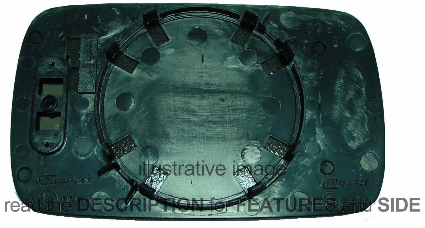 Wing Mirror Glass Bmw Series 3 E36 Compact 19942000 Right Side Heated