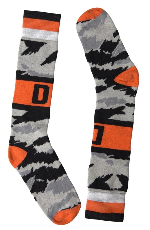 Dolce & Gabbana Calcetines Mujer Multicolor Algodón Elástico Logo Estampado S.M - Imagen 2 de 4