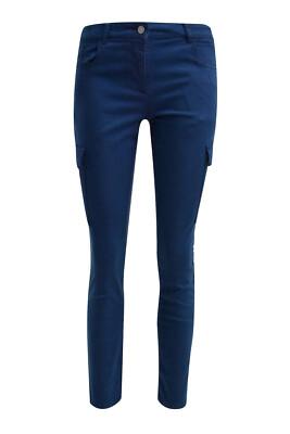 Smith & Soul Hose Cargohose Damen Gr. XS Navyiblau Slim Fit Stretch