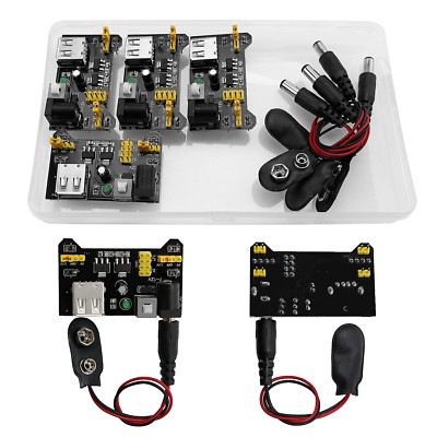 4 Stück MB102 3.3V/5V Breadboard Power Supply Module, for Arduino Board Solderle