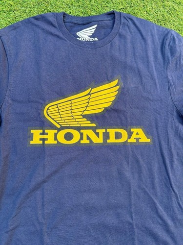 Official Honda logo Wing Navy T-Shirt Sizes S/M/L/XL/XXL/XXXL BNWT - Picture 2 of 2