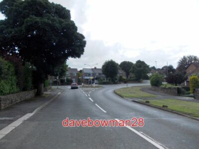 PHOTO  ROAD JUNCTION IN UPPER NEWBOLD - FOUR LANE ENDS 2013