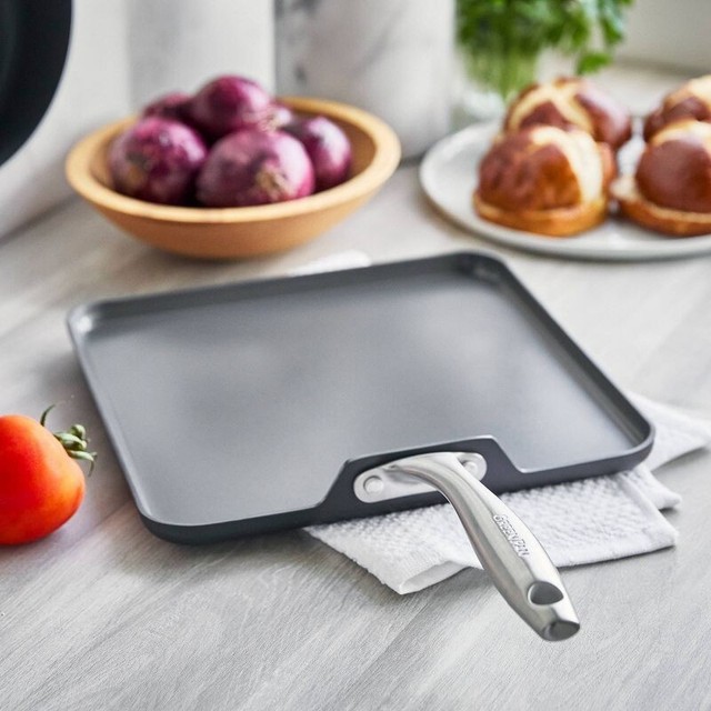 GreenPan Madison 11" Ceramic Nonstick Griddle Dishwasher Safe for
