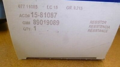 GM Front Blower Motor Resistor 89019089/15-81087 | eBay