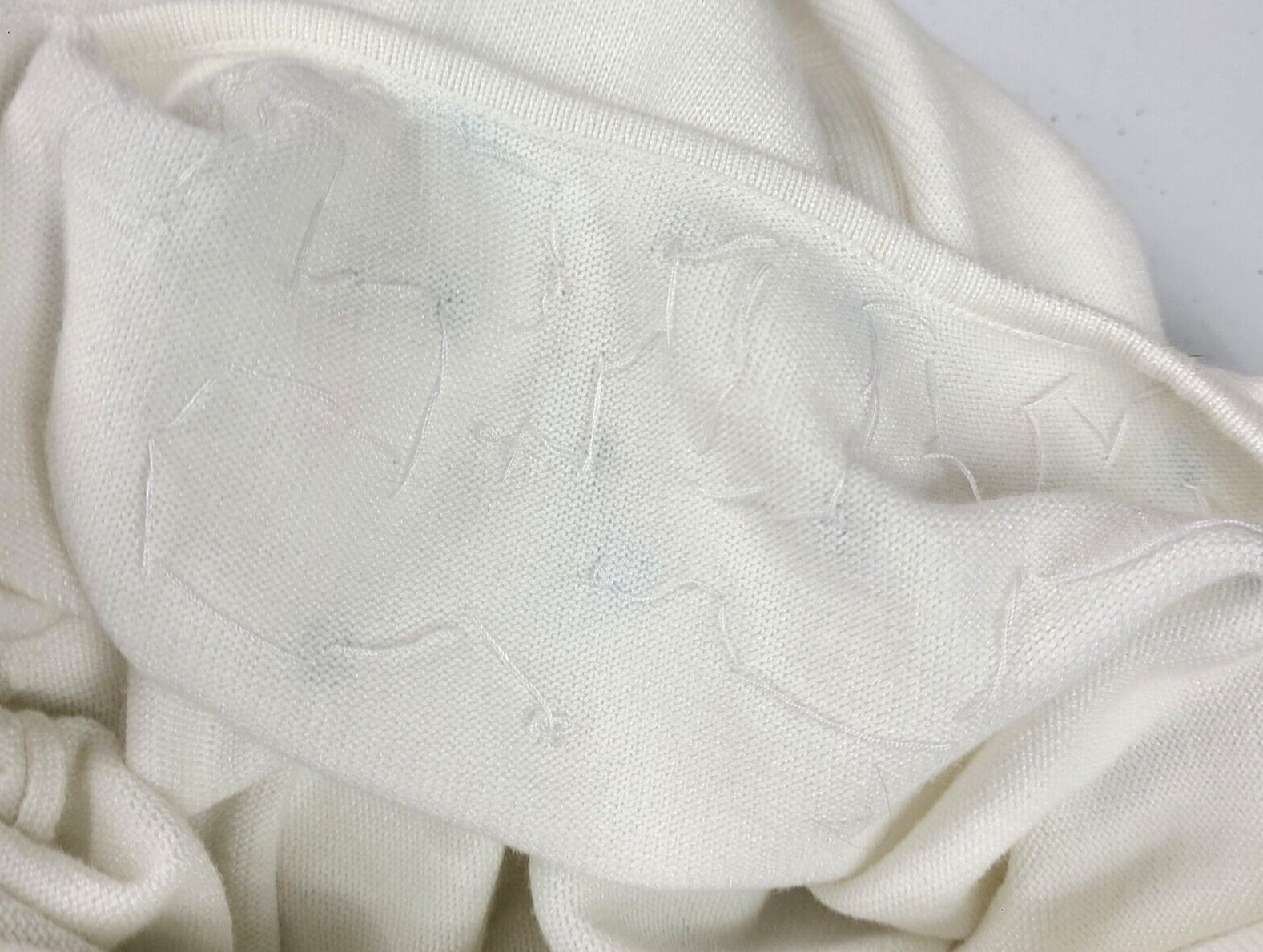 Patchington White Glitter Beads Sequin Sparkle Kn… - image 4