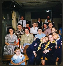 Boy Scout Troop 142 Party 1957 -  Stereo Realist Slide (#151)