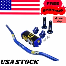 Original"Evo"PROTAPER Handlebar Fat Bar MOUNT Clamps DIRT BIKE 1 1/8''GRIPS Pads