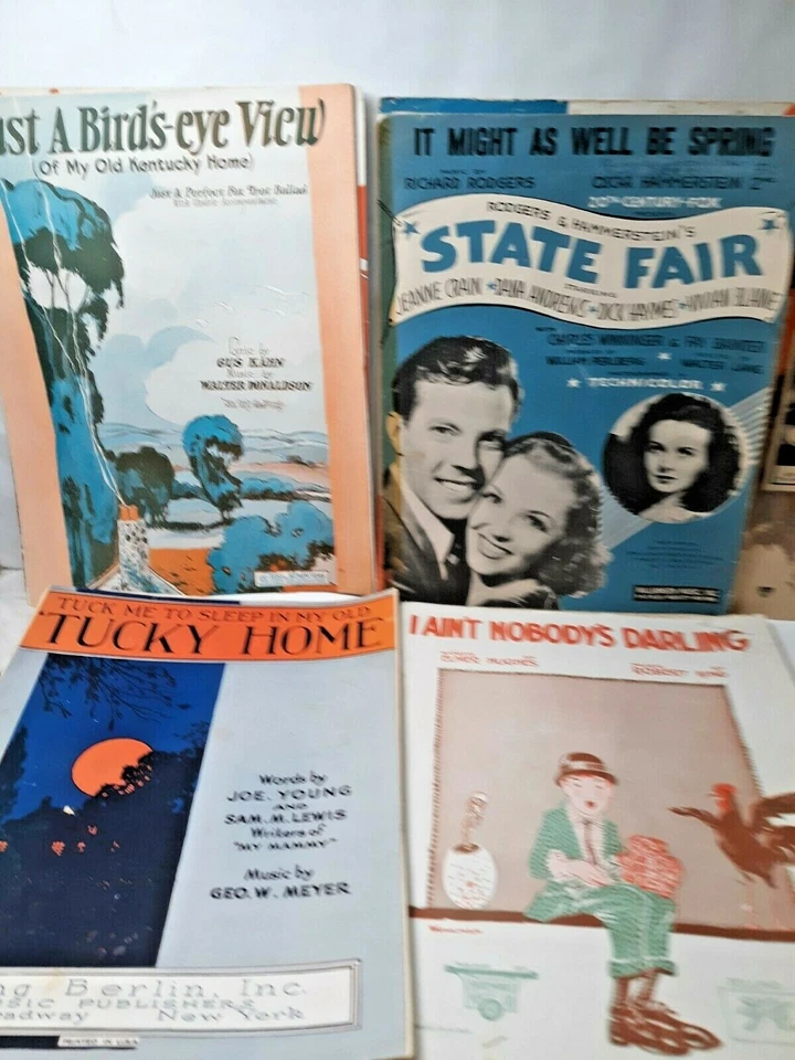 1900-40-е ноты лот из 38 полных песенников State Fair, Кентукки - Изображение 2 из 4