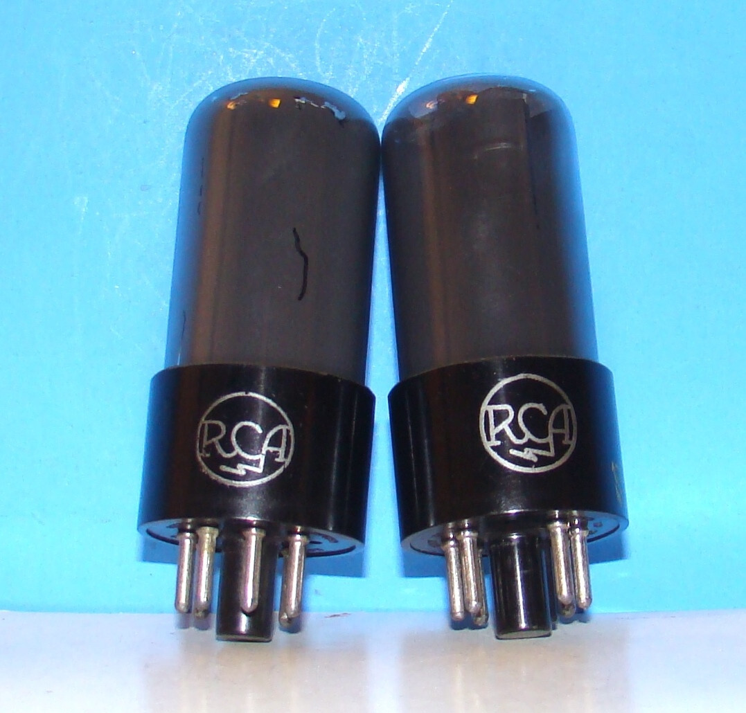 6V6GT RCA 1943 2 radio audio amplifier vintage vacuum tubes valves