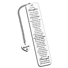 Valentines Day Bookmark Gift for Daughter from Mom Sweet 16 Teen Girls