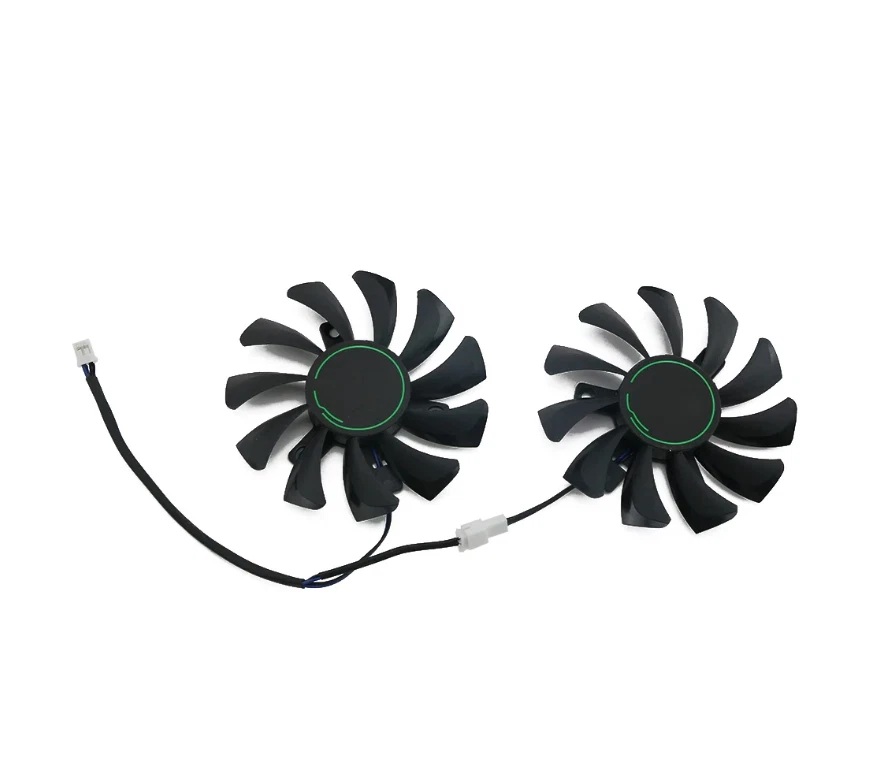 pair Fans Cooler Fan For MSI GTX1650 GTX 1650 SUPER VENTUS XS  HA8010H12F-Z 75MM - Image 2 of 4