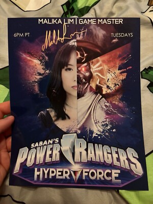 Malika Lim Power Rangers Hyper Force signed Autogramm original PMC 2018