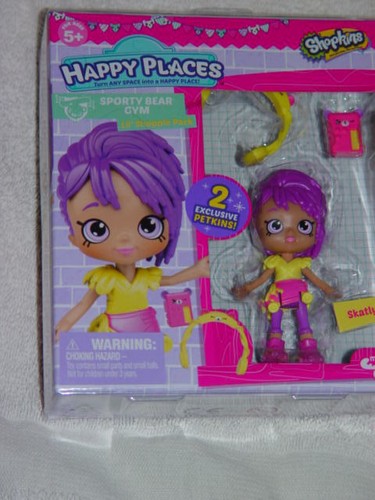 Shopkins Happy Places Sporty Bear Gym Lil Shoppie Pack Skatlyn Doll - Picture 3 of 12