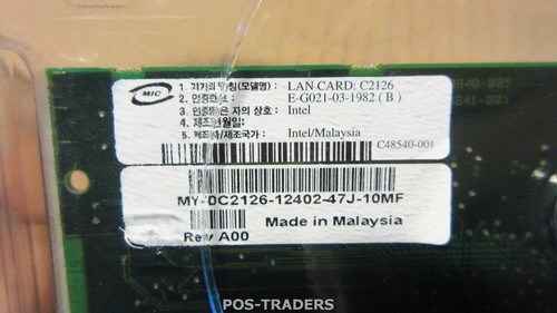 Dell Intel Pro/1000MF PCI-X Single Port Gigabit Adapter C2126 NEW IN PLASTIC - Afbeelding 2 van 2