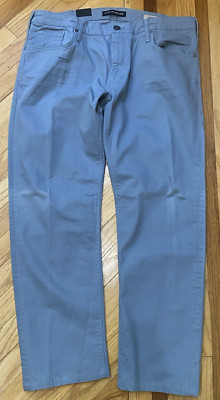 New  Jeans Mens 38x32 SkyBlue Zach Straight Leg Pants Stretch Casual Comfort