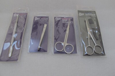 Etos manicure tools, Scissors, Nail scissors, Tweezer, Cuticle Pusher