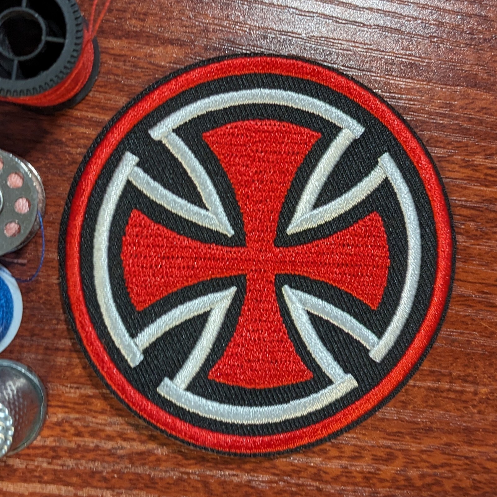 Skater Punk Embroidered Iron On 3"