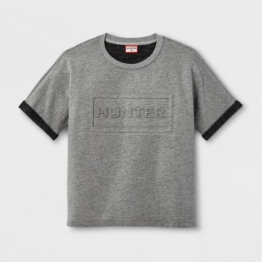 Hunter for Target Men's Embossed Rolled Short Sleeve T-Shirt - Gray M L