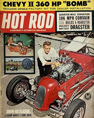 Hot Rod March 1962 NHRA drag racing Corvair Ford Mopar Chevy II
