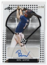 2018 Leaf Perfect Game National Showcase Base Autos Black /50 Beau Wimpee Auto