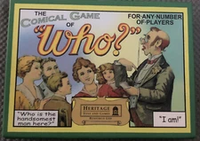 Heritage Toys And Games - The Comical Game of "WHO?"