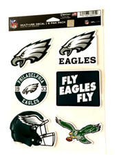 Philadelphia Eagles Multi-Use 6 Fan Pack NFL Decal Stickers NFL