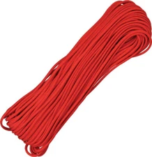 Parachute Cord Red 100 ft RG1011H Ideal for camping, boating, cra