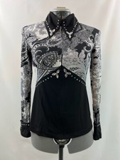 Medium Western Show Pleasure Rail Shirt Jacket Clothes Showmanship Horsemanship