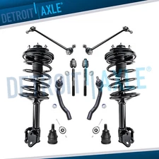 AWD Front Struts w/ Coil Spring Ball Joints Tie Rods for Honda Pilot Acura MDX