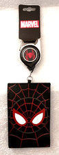 Marvel Comics Spider-Man Extending Cord ID Holder Lanyard New