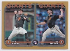 2024 Topps Update Series Rookie Combo Erik Miller, Nick Avila (RC) Gold #US271 
