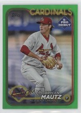 2024 Topps Pro Debut Green Foil 37/99 Brycen Mautz #PD-160 12sd