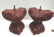 BC08 Furniture Feet Chair Ottoman Cabinet Sofa Ball Claw Cherry Fin 7" t 2 legs