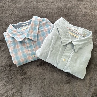 New HAWKER RYE Mens Shirt Lot of 2 Casual Button Down Short Sleeve Summer XXL