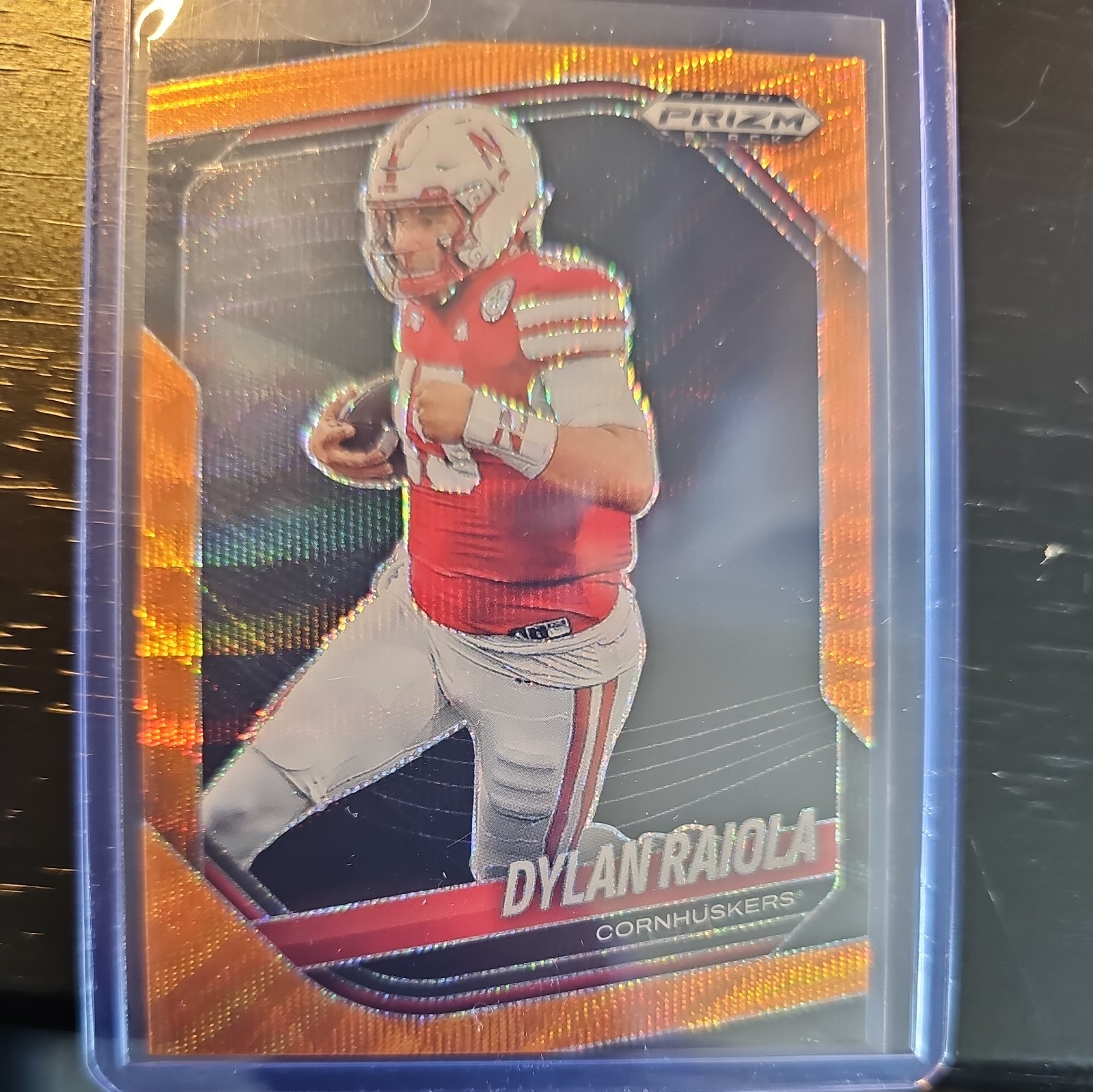 Dylan Raiola 2025 Panini Prizm Black FOTL Orange Wave /60 #164 NIL KG