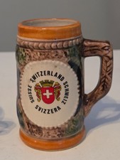 Vintage Switzeland Beer Stein Mug Souvenir Small Suisse Sweiz Grindelwald 7.5 cm