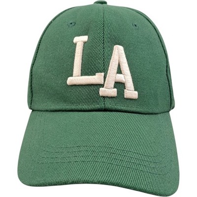 Baseball Caps Einheitsgröße Herren grün Baumwolle Los Ángeles verstellbarer Riemen