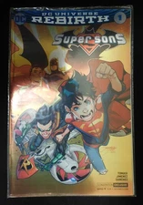 SUPER SONS 1 DC CONVENTION FOIL VARIANT COMIC SEALED JIMENEZ TOMASI 2017 NM