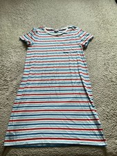 J. Crew Women Striped Short Sleeve Knee A-Line Dress Multicolor Size XS