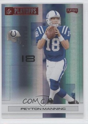 2007 Playoff NFL Playoffs Red Holofoil 46/125 Peyton Manning #42 HOF 0nr3