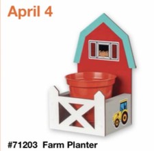 Home Depot Farm Planter Kids Workshop KIT PIN PLANTER SEEDS Included April 2026