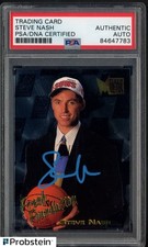 Steve Nash Signed 1996-97 Fleer Metal #138 Phoenix Suns RC Rookie PSA/DNA AUTO