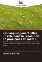 Les Langues Jouent-Elles Un RôLe Dans La RéSolution De ProblèMes De Mots ? Buch