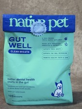 Native Pet Gut Well Clean Breath Dental Digestion Powder for Dogs S M L XL