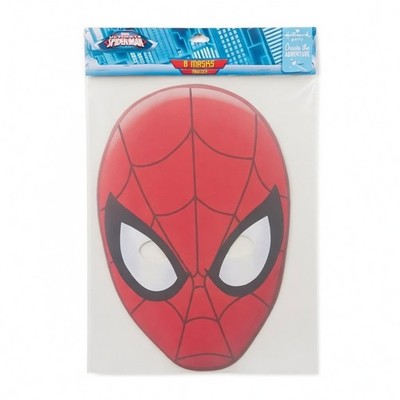Spider-Man Face Masks 8 Pack Hallmark Marvel Superhero Party Favors