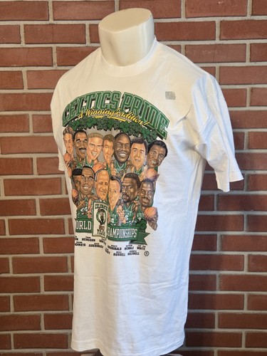 Vintage Boston Celtics Pride 16 World Championships Caricature Shirt Mens Sz XXL - Picture 5 of 11
