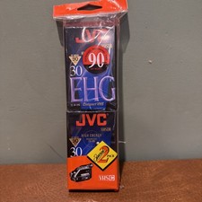 BRAND NEW and SEALED 2 pack of JVC EHG TC-30 VHS-C Video Tapes