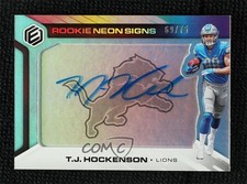 2019 Panini Elements Rookie Neon Signs Blue 69/75 TJ Hockenson #RNS-TJ Auto 1q7k